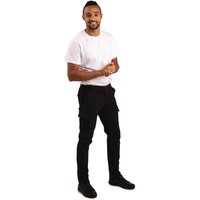 Stretch Slim Combat Trousers Black 34