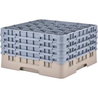 Cambro Camrack Beige 25 Compartments Max Glass Height 238mm