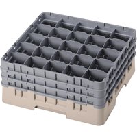 Cambro Camrack Beige 25 Compartments Max Glass Height 196mm