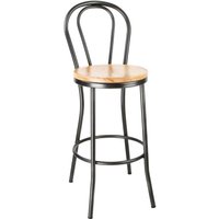 Bolero Clarisse High Stools Metallic Grey (1 Pack)