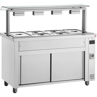 INOMAK Bain Marie With Sneeze Guard 4x GN1/1 MVV714