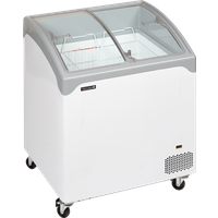 Tefcold NIC201SCEBB White Curved Lid