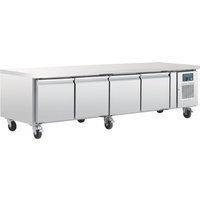Polar U-Series Four Door Chef Base Counter Fridge
