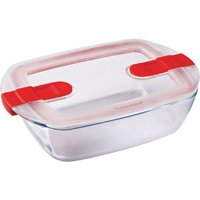 Pyrex Cook and Heat Rectangular Dish with Lid 1Ltr