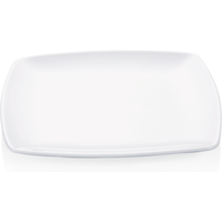 Essentials Crockery Plate Set Porcelain 21 x 21 x 2 cm Pack of 6