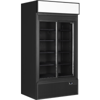 Tefcold FSC1000S BLACK Sliding Door