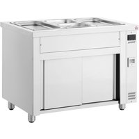 INOMAK Bain Marie with Heated Cupboard 3x GN1/1 MHV711