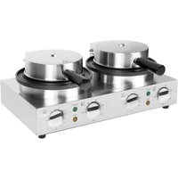 Buffalo Double Round Belgian Waffle Maker