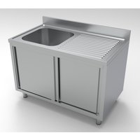 CombiSteel 700 Sink Unit Sliding Doors 1 Left 1200