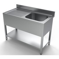 CombiSteel 600 Stainless Steel Sink Unit with Drainboard 1 Right 1200