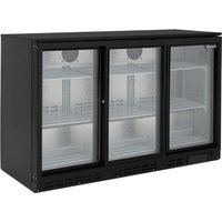 BLIZZARD Low Height Triple Sliding Door Bottle Cooler LOWBAR3SL