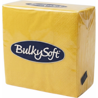 BulkySoft 33cm x 33cm Yellow 2ply 4fold Napkin (20x100)
