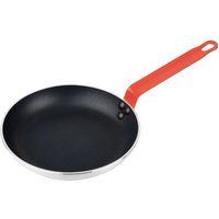Hygiplas Aluminium Non-Stick Teflon Platinum Plus Frying Pan with Red Handle 24cm