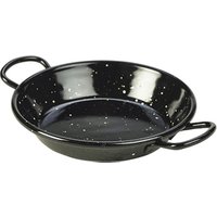 Black Enamel Miniature Paella Pan 12cm
