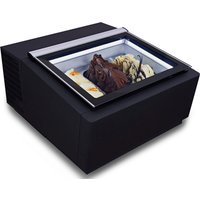 CombiSteel Customer Side Opens Ice Cream Display CounterTop Black