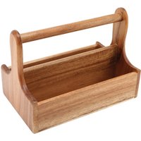 Genware Dark Wood Table Caddy