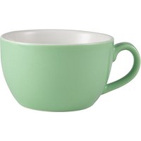 Genware Porcelain Green Bowl Shaped Cup 25cl/ 8.75oz - Pack of 6