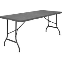 Bolero Wood-Effect Rectangular Centre Folding Table 6ft