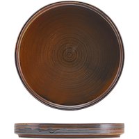 Terra Porcelain Rustic Copper Low Presentation Plate 18cm - Pack of 6