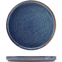 Terra Porcelain Aqua Blue Low Presentation Plate 21cm - Pack of 6