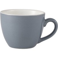 Genware Porcelain Grey Bowl Shaped Cup 9cl/ 3oz - Pack of 6