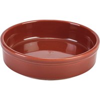 Genware Porcelain Terracotta Round Dish 13cm/ 5" - Pack of 6