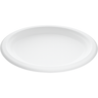 New 10"x8" Bagasse Oval Plate (10x50's) - PFAS FREE