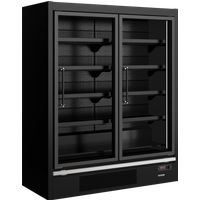 Tefcold Galaxy+ GPF2D Black Glass Door Freezer