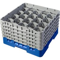 Cambro Camrack Blue 20 Compartments Max Glass Height 258mm