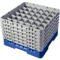 Cambro Camrack Blue 36 Compartments Max Glass Height 298mm