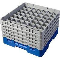 Cambro Camrack Blue 49 Compartments Max Glass Height 258mm