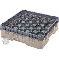 Cambro Camrack Beige 30 Compartments Max Glass Height 92mm