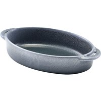 Forge Graphite Stoneware Oval Dish 17.5 x 11.5 x 4cm - Pack of 6