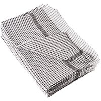 Vogue Wonderdry Tea Towels Black (Pack of 10)