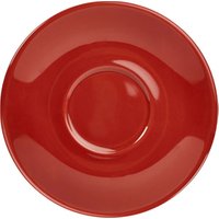 Genware Porcelain Red Saucer 13.5cm/ 5.25" - Pack of 6
