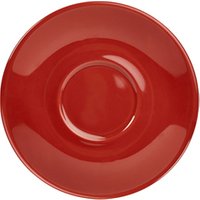 Genware Porcelain Red Saucer 12cm/ 4.75" - Pack of 6