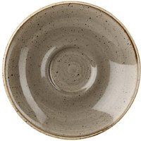Churchill Stonecast Espresso Saucers Peppercorn Grey 118mm (12 Pack)