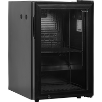 Tefcold BC60 MC Black, Glass Door