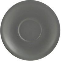 Genware Porcelain Matt Grey Saucer 12cm/ 4.75" - Pack of 6