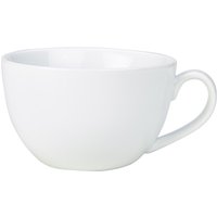 Genware Porcelain Bowl Shaped Cup 29cl/ 10.25oz - Pack of 6