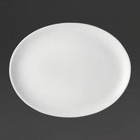 Utopia Pure White Oval Plates 300mm (18 Pack)