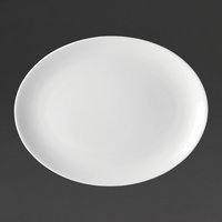 Utopia Pure White Oval Plates 250mm (24 pack)