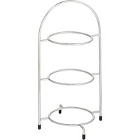 Utopia Chrome Three Tier Cake Stand 200mm