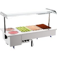 DROP-IN BAIN-MARIE UNIT WITH BOWLS 3/1