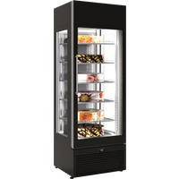 Framec Venere PS Black Upright Glass Door Display Fridge