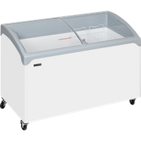 Tefcold NIC400SCEBP White Curved Lid