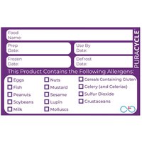 Puracycle Reusable Purple Allergen Labels (20 Pack)