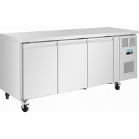 Polar U-Series Triple Door Slimline Counter Fridge 231Ltr