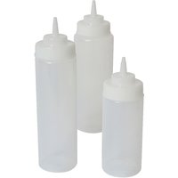 Squeeze Bottle Wide Neck Clear 32oz/ 94cl - Pack of 6