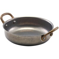 GenWare Vintage Steel Round Dish 13.5 x 3.75cm - Pack of 6